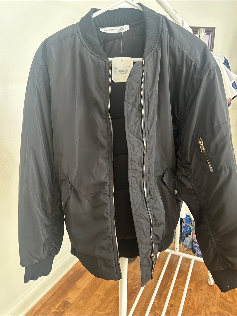 Altar'd State Black Bomber Jacket